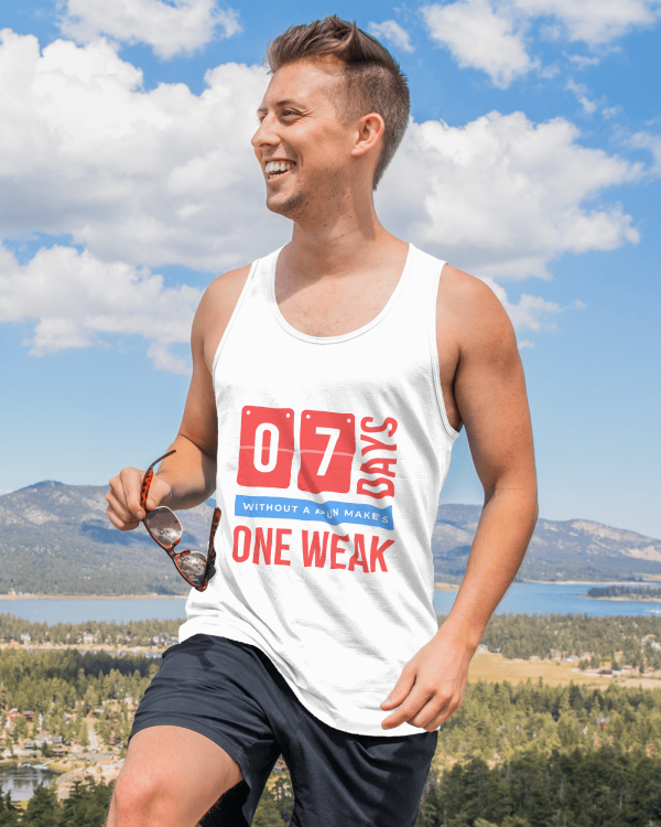 7 days without a pan makes one weak - Tanktop