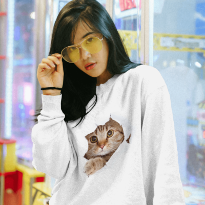 Peeping cat - Sweatshirt