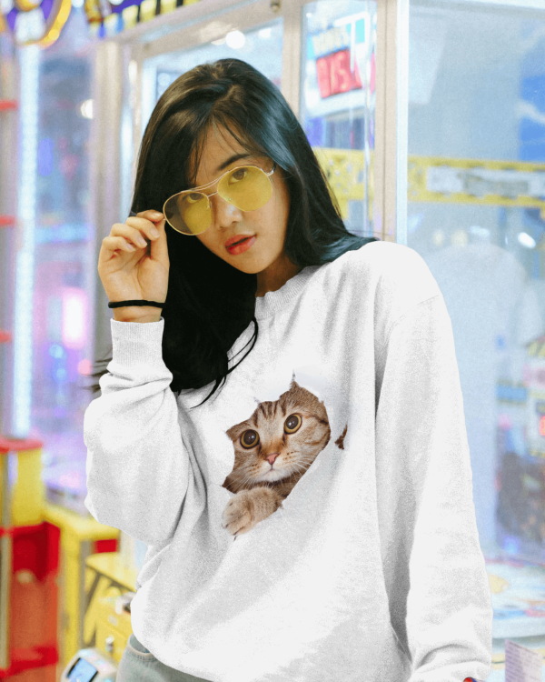Peeping cat - Sweatshirt