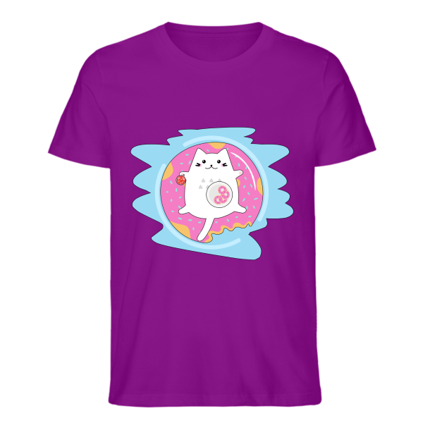 Donut Cat Casual Tee - Image 4