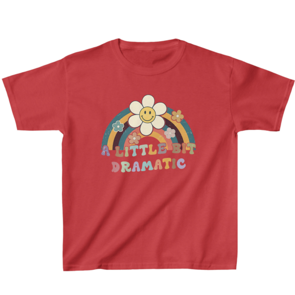 Funny a Little Bit Dramatic Kids' T-Shirt - Dramatic Motif Present - Dramatic Print Gift - Image 2