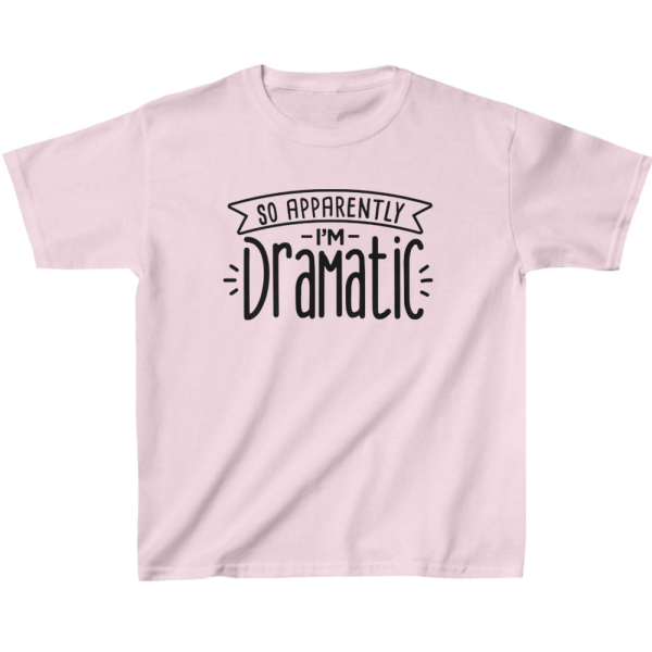 Apparently I'm Dramatic Kids' Classic Fit T-Shirt - Dramatic Motif Apparel - Dramatic Themed Stuff - Image 2