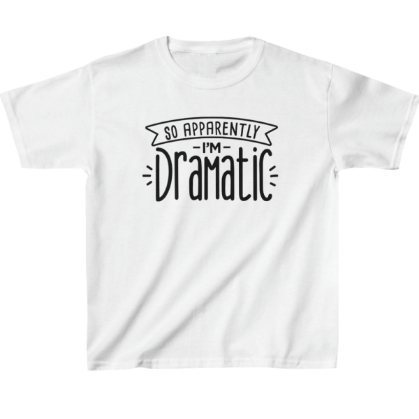 Apparently I'm Dramatic Kids' Classic Fit T-Shirt - Dramatic Motif Apparel - Dramatic Themed Stuff - Image 5