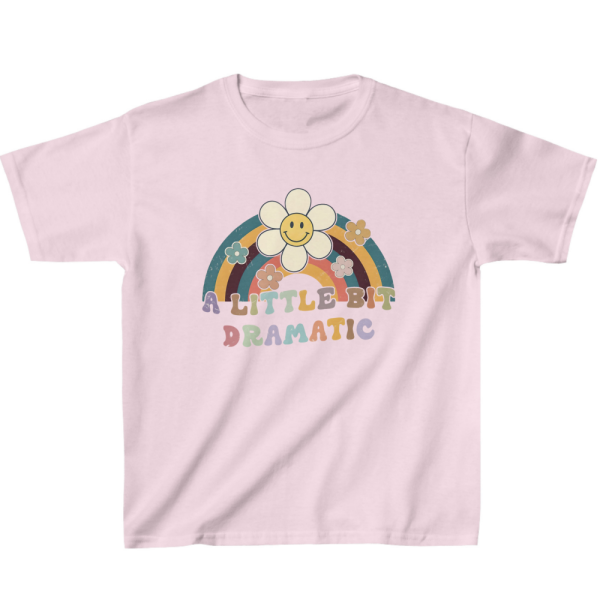 Funny a Little Bit Dramatic Kids' T-Shirt - Dramatic Motif Present - Dramatic Print Gift - Image 3