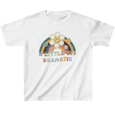 Funny a Little Bit Dramatic Kids' T-Shirt - Dramatic Motif Present - Dramatic Print Gift