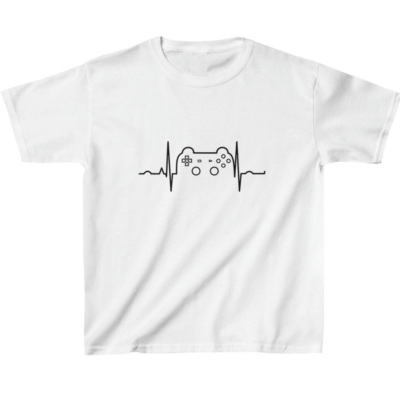 Video Game Heartbeat Kids' T-Shirt - Gaming Design Gift Ideas - Geek Clothing