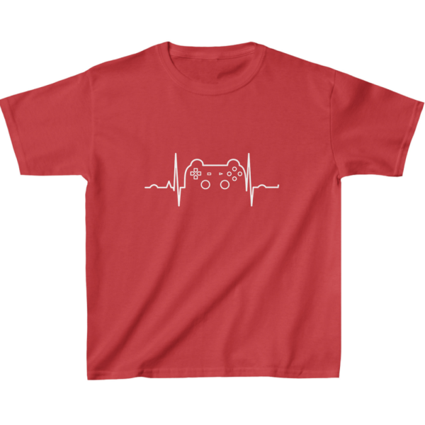 Video Game Heartbeat Kids' T-Shirt - Gaming Design Gift Ideas - Geek Clothing - Image 4
