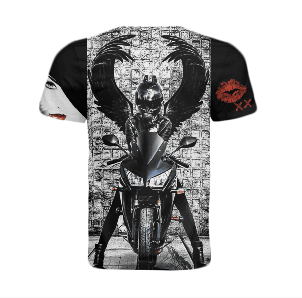 SBQ Mens Motowear Angel T-Shirt - Image 2