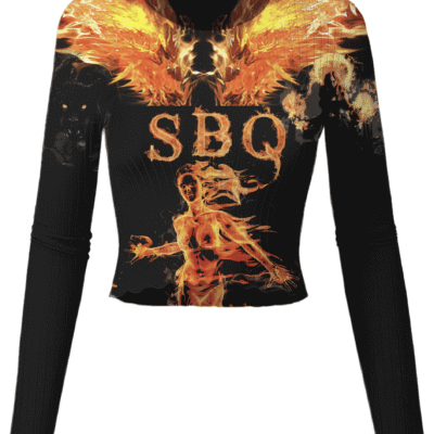 SBQ Women's long sleeve crop top