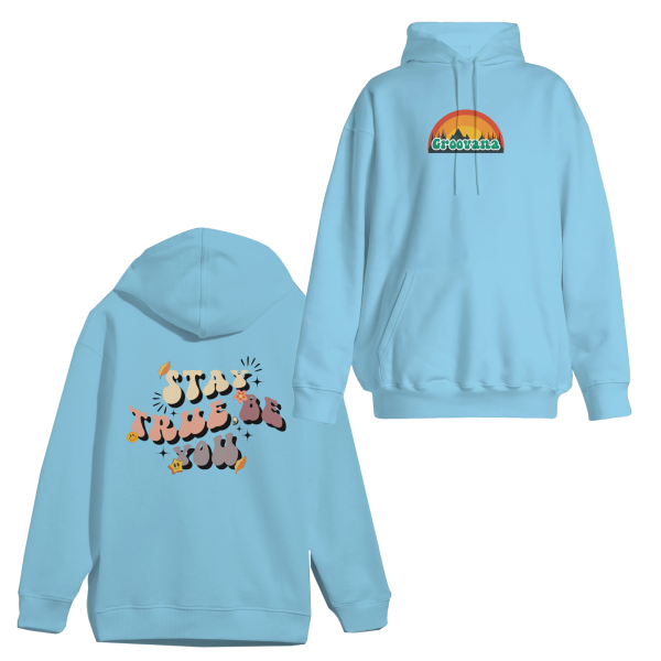 Unisex Groovana Hoodie Aesthetic Hoodie "Stay True, Be You" Retro Style Hoodie - Image 6