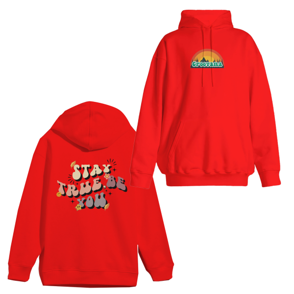 Unisex Groovana Hoodie Aesthetic Hoodie "Stay True, Be You" Retro Style Hoodie - Image 11