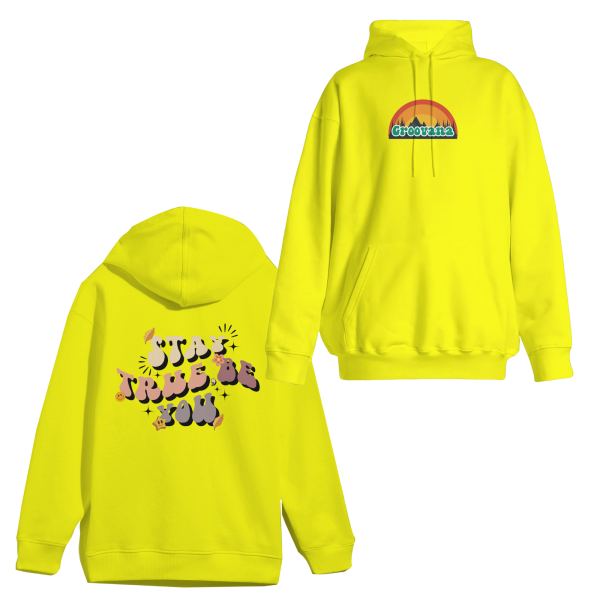 Unisex Groovana Hoodie Aesthetic Hoodie "Stay True, Be You" Retro Style Hoodie - Image 13